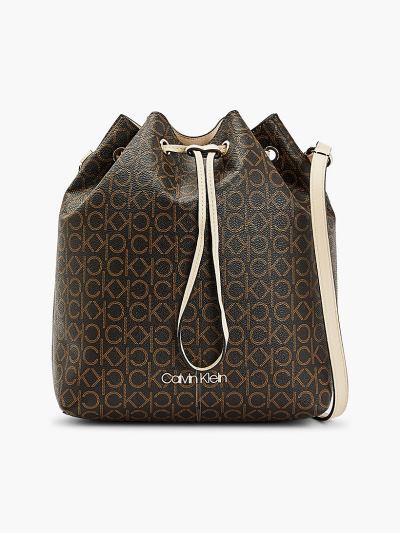 Calvin Klein Táskák & Kiegészítők HU952093 | Calvin Klein Logo Női Vödörtáska Barna